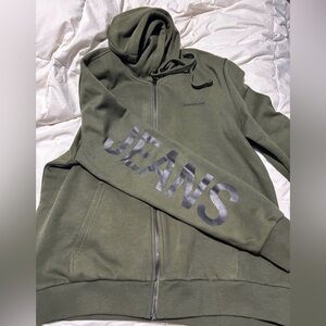 Calvin Klein Green Hoodie with Sleeve Print size L